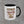 Truck Co. Honor the Tradition mug, white ceramic with black interior and handle, eagle over flag stripes with EST. 2026
