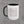 Angled view of the Truck Co. Hook Flag accent mug, black interior visible at the rim