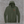 Olive 9/11 memorial hoodie, front with a small rust-red Truck Co. Apparel skyline crest on the left chest