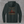 Charcoal 9/11 memorial hoodie, back print: faded flag with rust-red Twin Towers and 25th Anniversary lettering