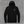 Black 9/11 memorial hoodie, front with a small rust-red Truck Co. Apparel skyline crest on the left chest