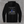 Black 9/11 hoodie, back print: greyscale flag and skyline with the Twin Towers standing in blue, 25th Anniversary