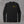 Headless Truckman long sleeve tee in Black, front view with Truck Co. Apparel flaming jack-o'-lantern logo on the left chest